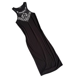 Express Sequined Black Midi Maxi Dress